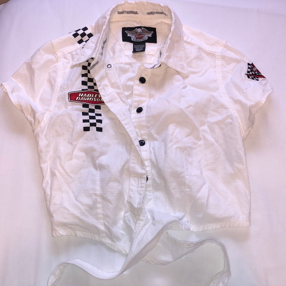 Harley-Davidson Crop Button Up